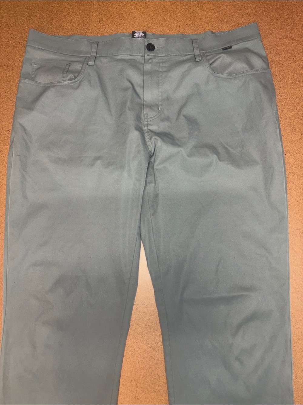 Travis Mathew Men's 40x32 Straight-Leg Golf Pants in Sage Green